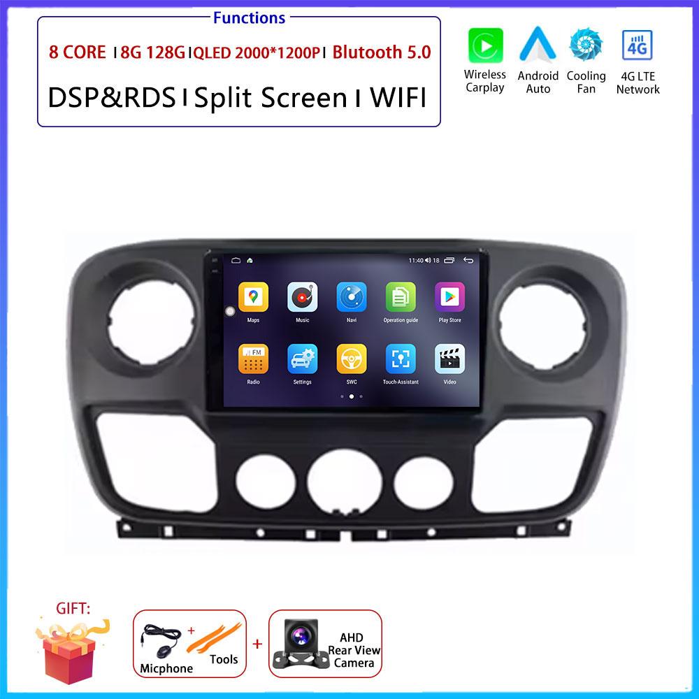 For Renault Master Nissan NV400 Opel Movano 2010 - 2021Android Carplay Auto Car Radio Navigation GPS Multimedia Video Player