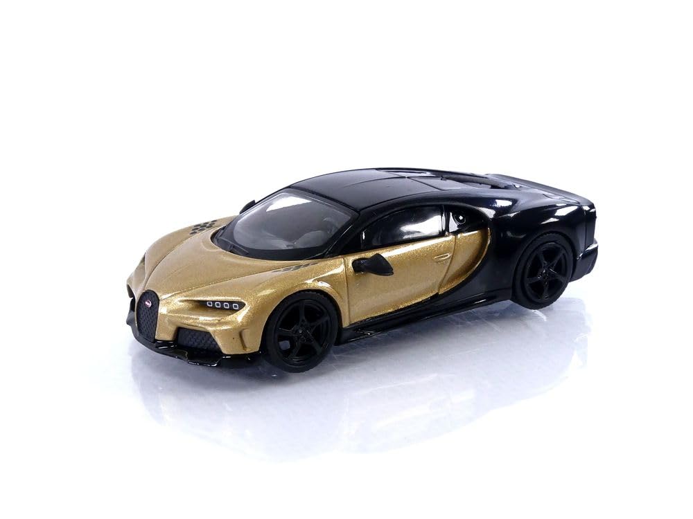 TrueScale Miniatures MINI GT Bugatti Chiron Super Sport Gold Finished Product 1/64 (Left-Hand Drive)