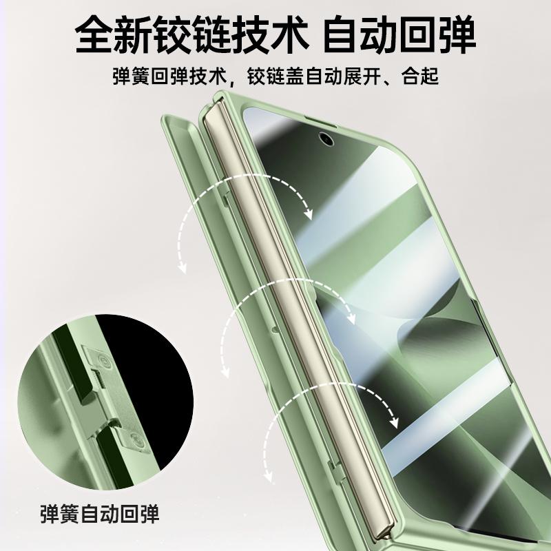 For Google Pixel 10 Pro Fold Case Magsafe Matte Spring Hinge Lens Screen Protector Full Protection All-inclusive Cover
