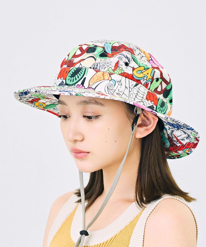 CA4LA Safari Hat Hand Draw Print