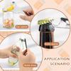 Stainless Steel Manual  Bottle Opener Easy Twist Canning Lid Remover Mason Jar Opener  Canning Lids