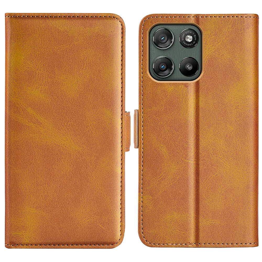 For Motorola Moto G67 Power 5G Case Calf Texture Leather Wallet Phone Cover