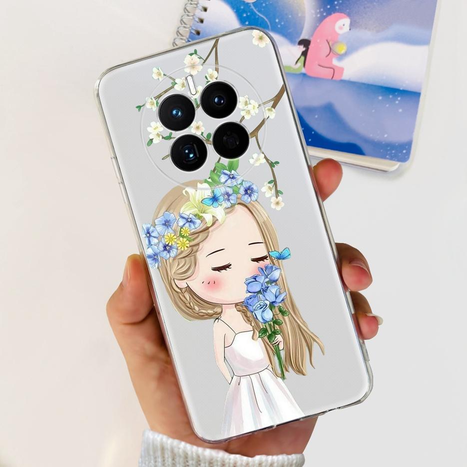 For Huawei Mate 50 Pro Case Stylish Butterfly Flowers Soft Slim Fundas Phone Case For Huawei Mate 50 Mate50 Pro Back Cover Coque