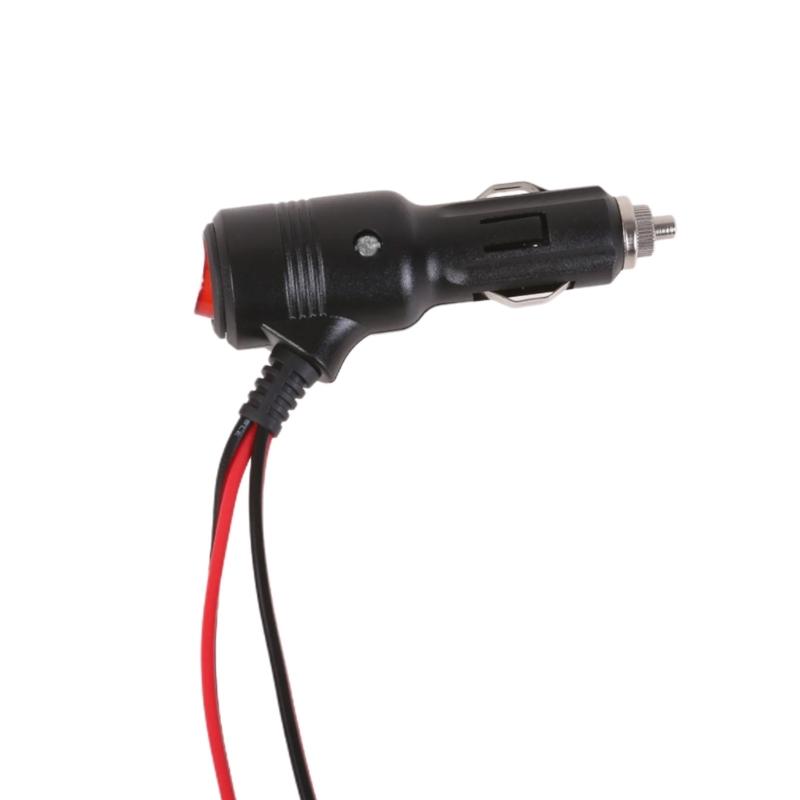 12V-24V Car Cigarettes Lighter Splitter Adapter Cable Cord with Power Switching Button 1 Male To 2/4/3 Female Socket