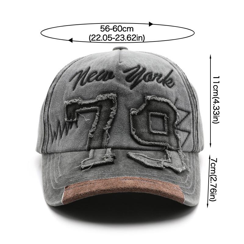 Style Baseball Cap For For Men And Women Embroidery Punk Letter Prints Peaked Sun Protection Hat For Men And Women Washed Cotton Sports Dad Trucker