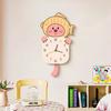 Cream Style Cartoon Wall Clock Living Room Decoration Painting New Clock Cartoon Silent Creative Punch Wall Clock