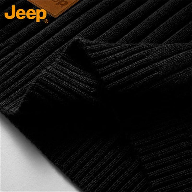Jeep Men's High-Neck Thermal Knitted Sweater
