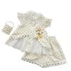 Girls Summer Polka Dot Daisy Ruffle Sleeve Lace Top And Shorts Two Piece Set Cute Casual Outfit For Kids