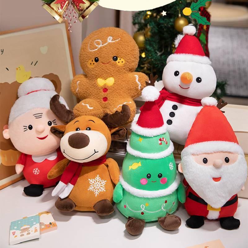 Santa Granny Claus Christmas Tree Plush Toy Stuffed Doll Decoration Kids Gift