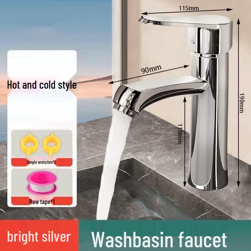 Dual Temperature Bathroom Faucet for Wash Basin