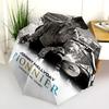 1pc Johnny Hallyday pattern Umbrella Portable Folding Umbrella Iron Frame Hole Bone Structure Outdoor Home Umbrella