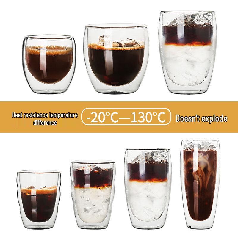 Zhaoran Double-Layer Glass Mug