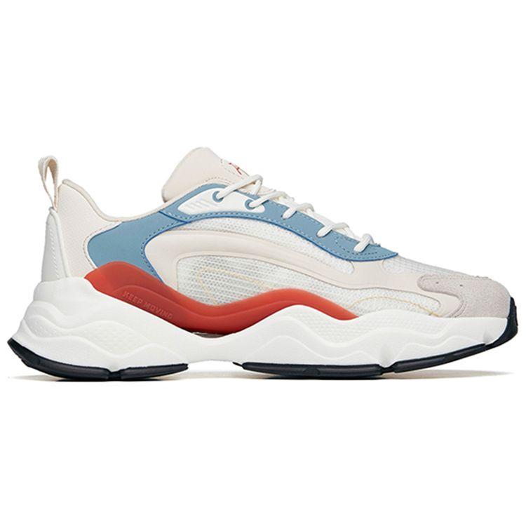 Anta Millennium 4.0 Retro Trend Shock Absorption Non-Slip Low-Top Sports Casual Shoes Men sneaker White Gray 112228890-2