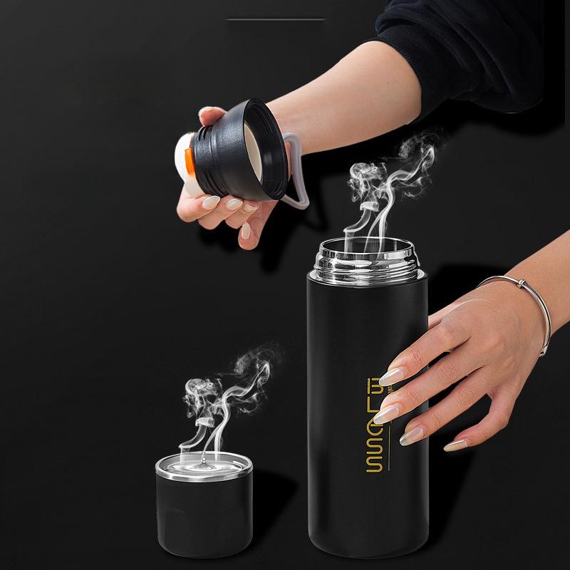 316 Edelstahl Vakuumbecher Große Kapazität Wasserflasche für Jungen Mädchen Outdoor Reisen Sport Doppeldeckel Tragbar