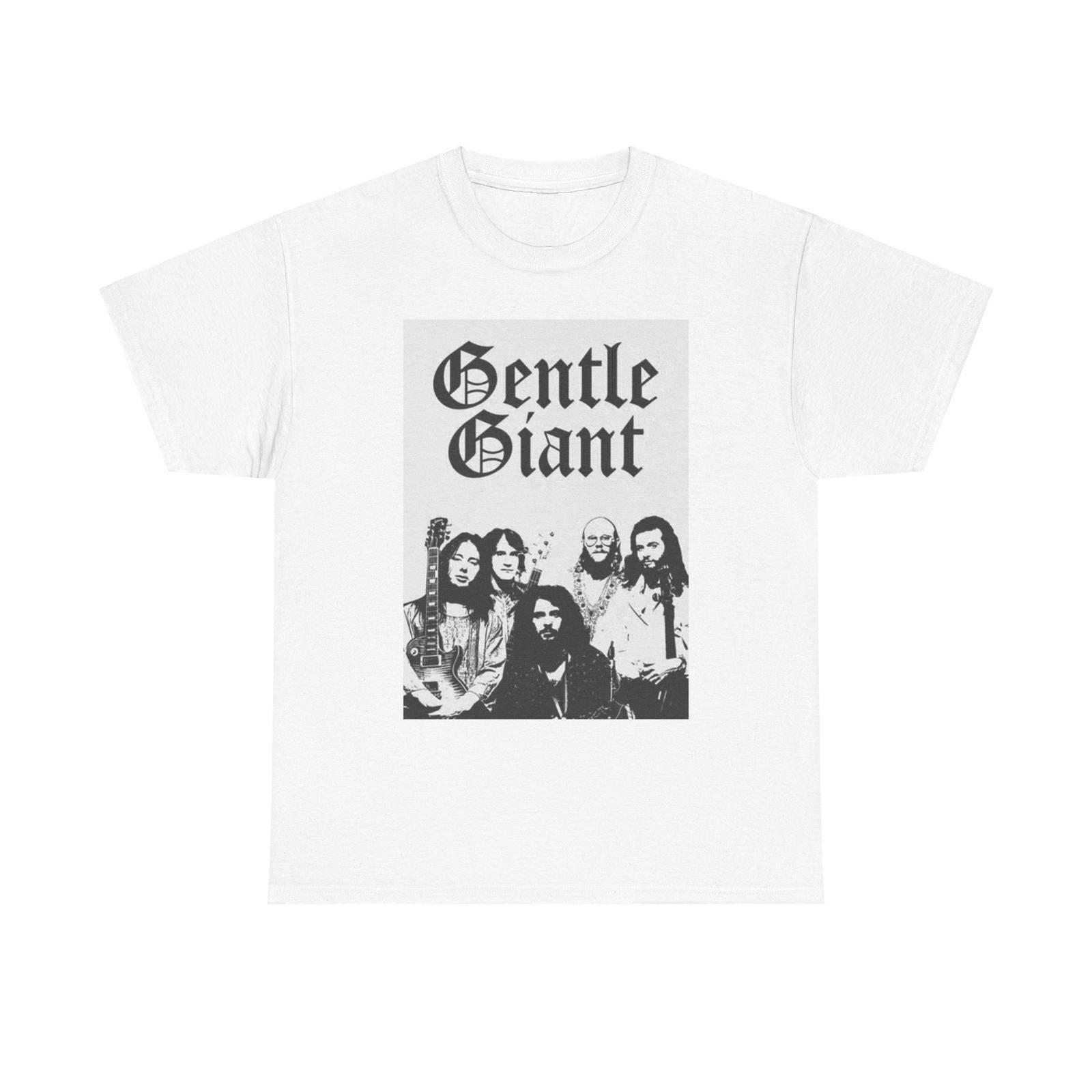 

Gentle Giant Graphic T Shirt Mens Womens Tees Top Vintage Rock Band Unisex Heavy Cotton Tee 3XL