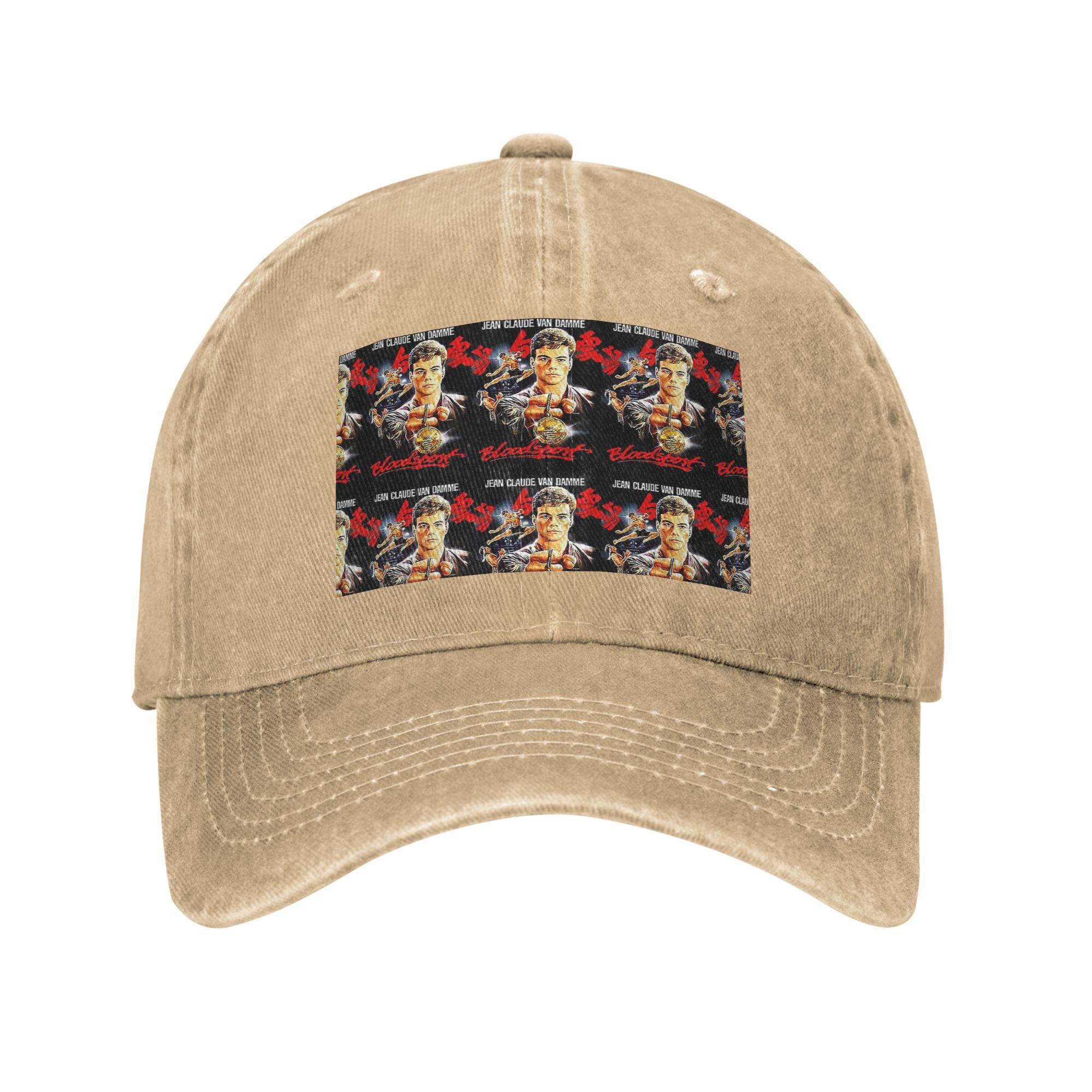

Bloodsport - Jean Claude Van Damme Frank Dux Denim Fabric Cap Casual Baseball Caps Adjustable Hat Summer Unisex Baseball Hats One Size