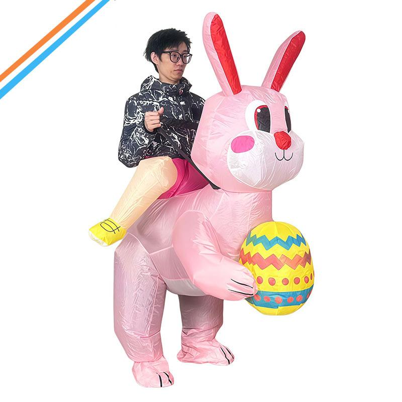 

Rabbit Inflatable Suit Cycling Doll Party Colored Egg Rabbit Easter Egg Rabbit Inflatable Suit One size fits all