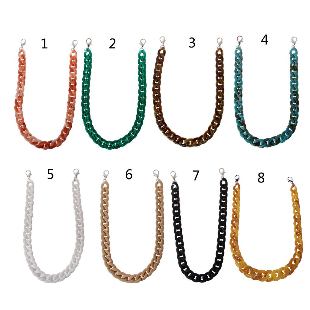 Resin Bag Strap Acryli Bag Chain Purse Strap Handle Replacement Handbag Purse Making Accessories Cross-Body Bag Chain