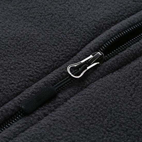 Men Winter Vest Sleeveless Stand Collar Solid Color Fleece Thick Keep Warm Plus Size Neck Protection Winter Waistcoat for Daily Wear