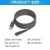 50cm-10m USB C Male To Mini DC5.5x2.1mm Female Waterproof Charging Cable for Outdoor Easy To Install Extension Cord