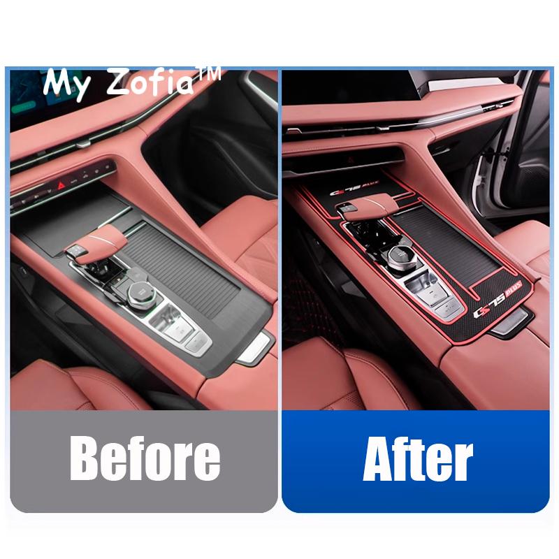 For Changan CS75 Plus Gen III 2025 2026 Car Central Anti-slip Mat Gear Shift Panel Non-slip Silicone Cover Interior Accessories