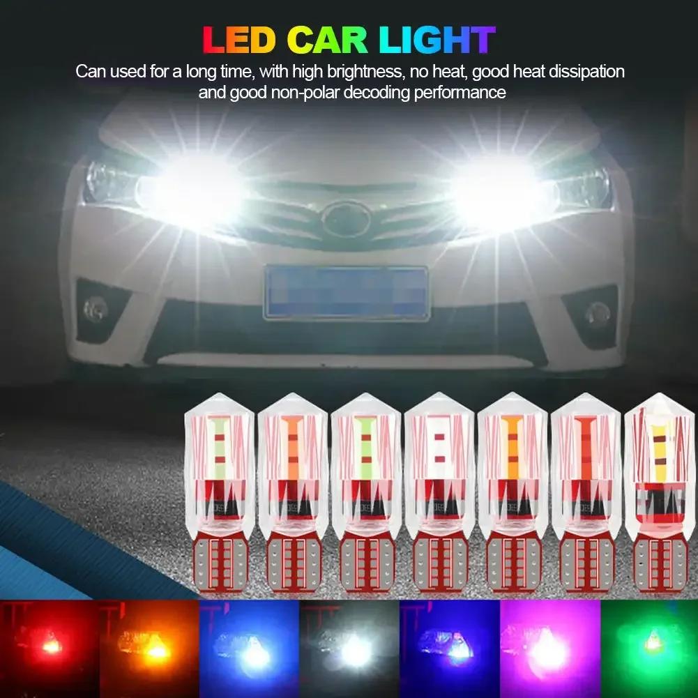 1/2Pcs T10 W5W Car Turn Light LED Light Day Driving Reading Bulb License Plate Super Bright Light Running Motorcycle