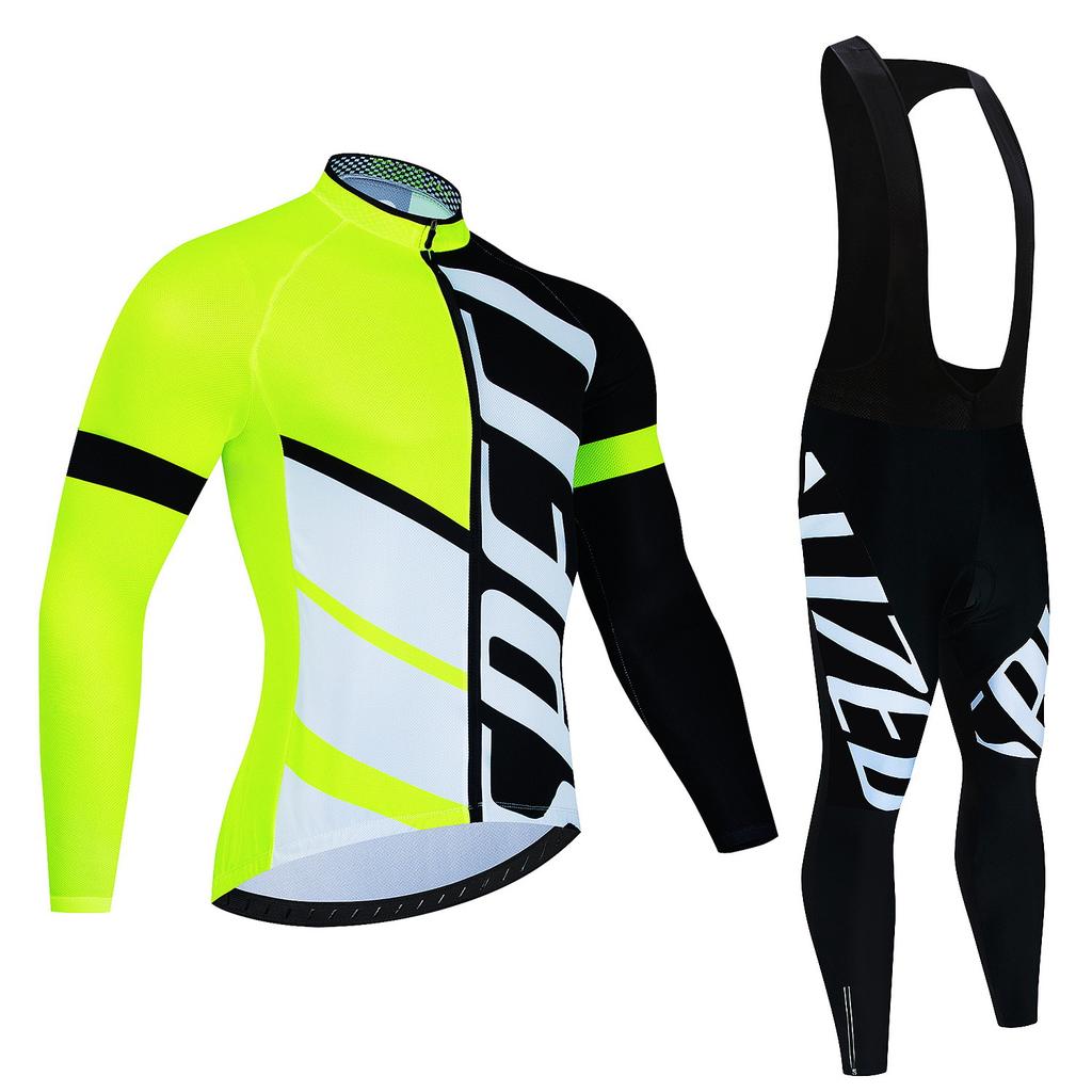 Cycling Suit Long-sleeved Suit, Cycling Suit Spring and Autumn Tour De France Competition Suit