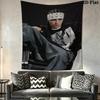 Tom Kaulitz Gobelin Ścienny Estetyczny Dekor Ścienny Drukowany Materiał Koc Dekoracyjne Gobeliny do Sypialni Salonu Wystrój Domu