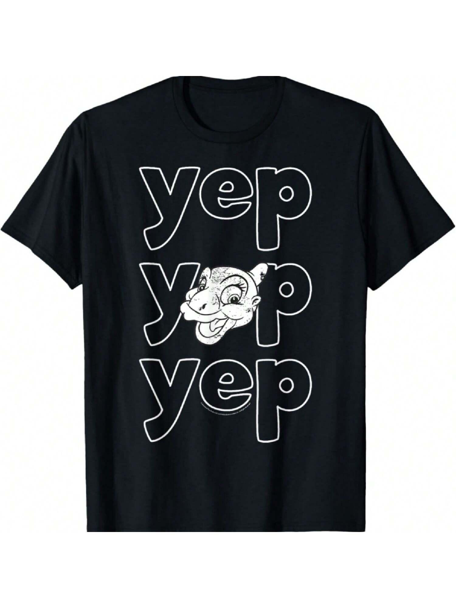 Land Before Time Ducky Yep Yep Yep Bubble Text Quote T-Shirt S разноцветный