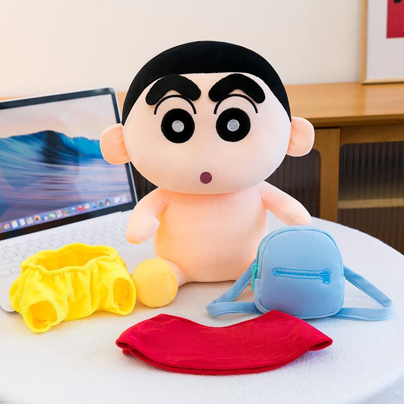 Shin-chan Plush Doll Backpack Style - Cute Anime Pillow Gift for Girlfriend's Birthday