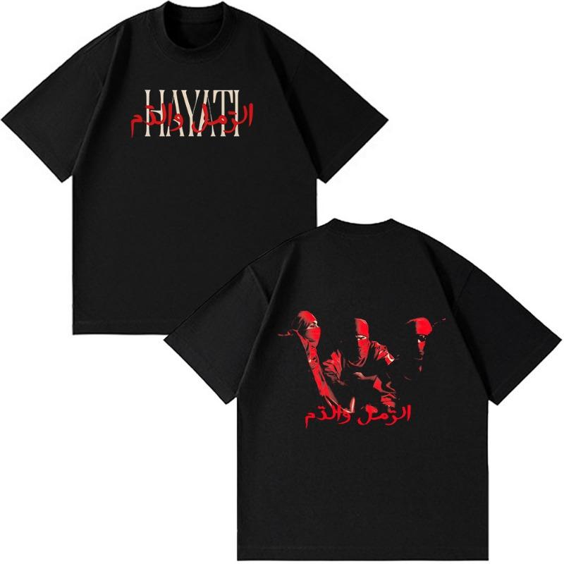 Raper Niro OX7 Album T-shirt Męski Damski Ubrania Moda Hip Hop T-shirty Muzyka Pop Męski Casual Bawełna Vintage T-shirt Streetwear