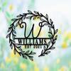 Metal Monogram Name Sign, Personalized Last Name Plaque for Wall, Home Decor Gift, Established Date Embellishment, Vintage Tin Sign