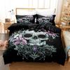 3D digital printing bedding four-piece set three-piece set skull sheet quilt pillow