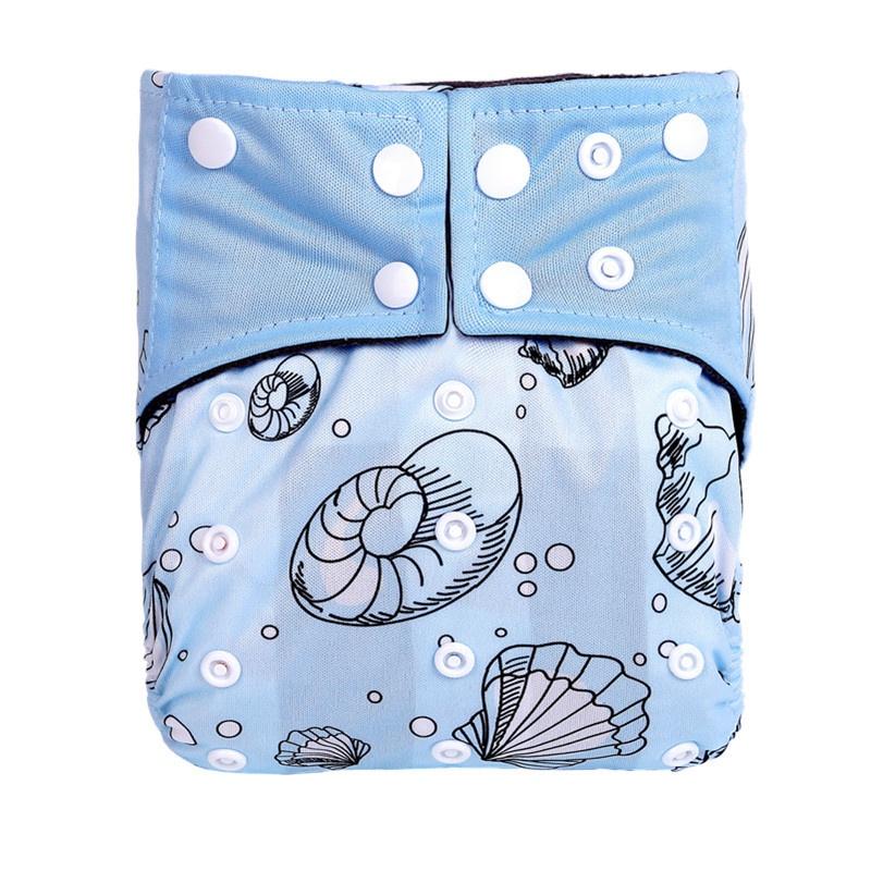 Breathable Bamboo Charcoal Cloth Diaper For Babies Featuring Reusable Pocket Style