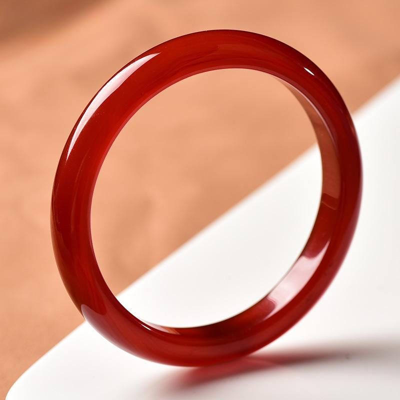 

Браслет из натурального ледяного агата, модный браслет с амулетом, браслет из нефрита, женский подарок 60-62mm