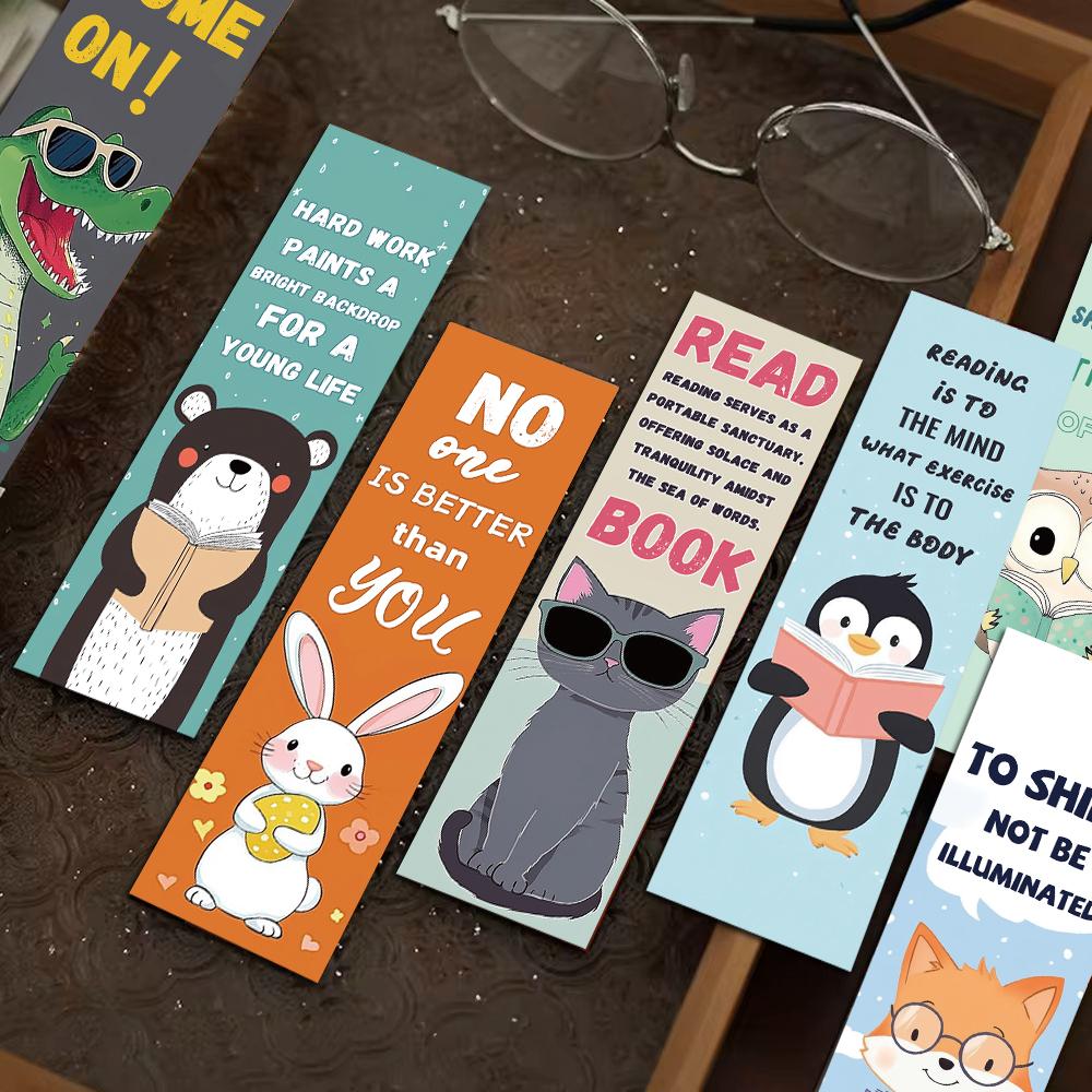 

30 ШТ. Животные Книжные Закладки Аннотации Декорация Креативная Страница Чтение Руководство DIY Абстрактный Живой Студенты Карточки Закладка