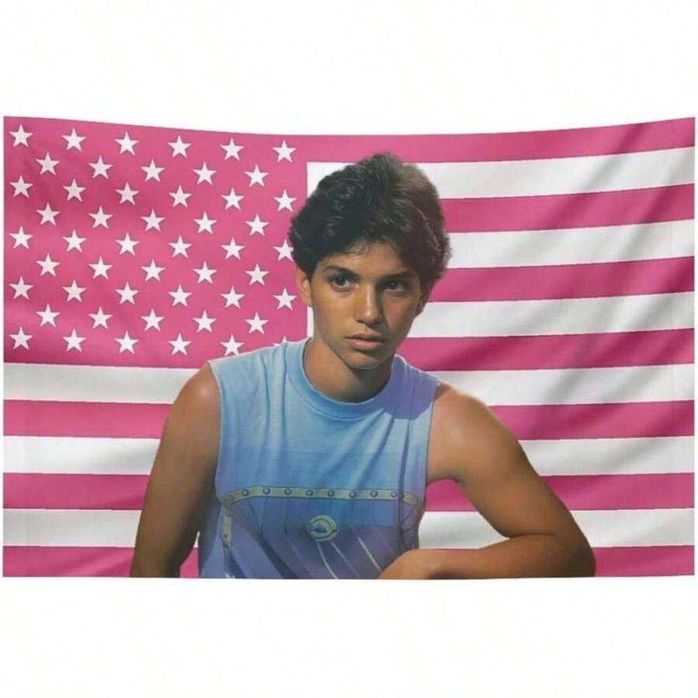 

Funny Ralph Macchio American Tapestry Multiple Sizes Printed Comic Design Polyester Home Decor for Kitchen Living Room Bedroom 74x94cm(29x37in)