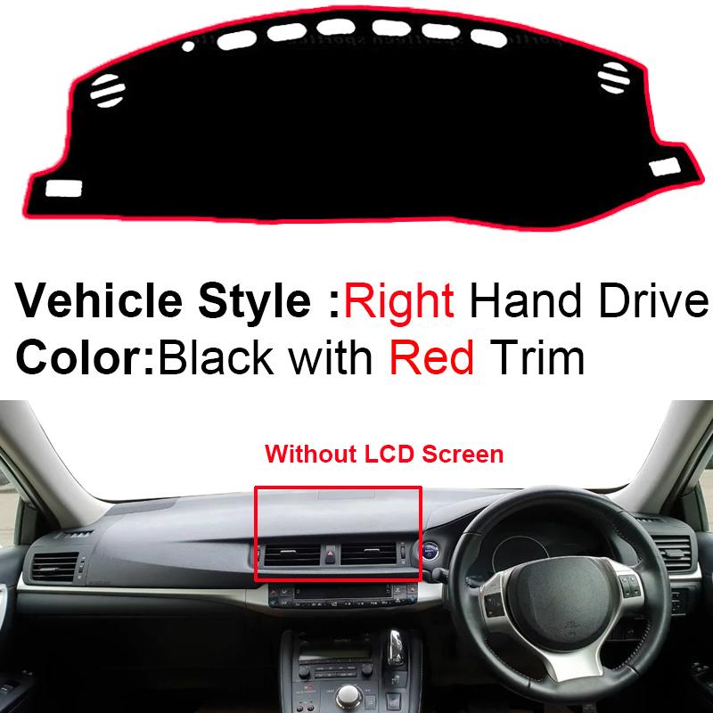 Car Inner Dashboard Cover For Lexus CT 200h 2011 - 2019 CT200h Auto Dash Mat Carpet Cape Sun shade Dashmat Pad 2018 2017 2016