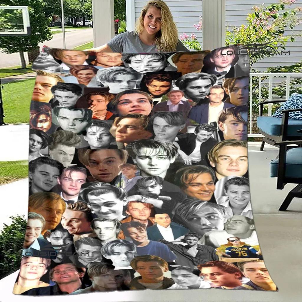 Warm Soft Titanic Leonardo DiCaprio Print Throw Blanket for Home Travel Bed Picnic Perfect Birthday Gift