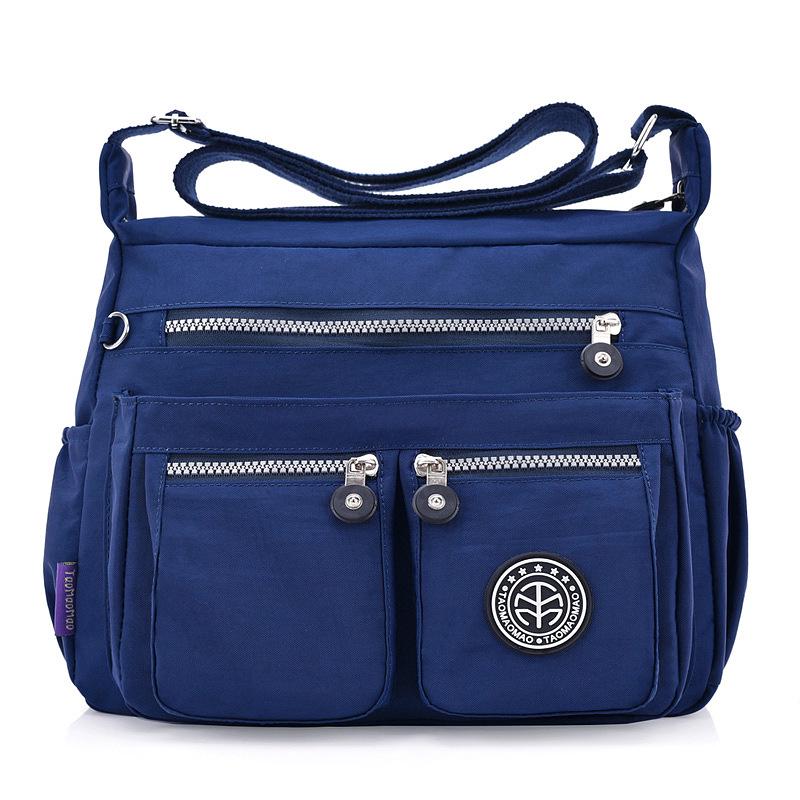Mode axelväska med flera fickor Damväska Vattentät Oxford Crossbody-väska Helt ny Messenger-handväska Shopping Mamma Tote