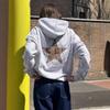 Street Personality Leopard Print Pentagram Print Fashionable Pullover Drawstring Sports Style Hip-hop Casual Hoodie for Men and Women
