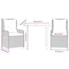 VidaXL Ensemble à manger de jardin 3 pcs et coussins marron poly rotin 3262847