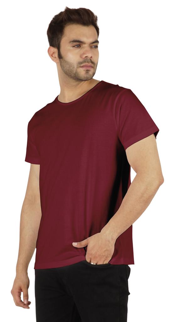 Inkmeso Cotton Short Sleeve Solid T-shirt For Men’s Relaxed Fit Casual Summer Basic T-shirts