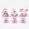 Santa Claus Snowman Elk Pink Sequin Telescopic Doll Merry Christmas Decorations Window Props Matching Supplies Ornaments