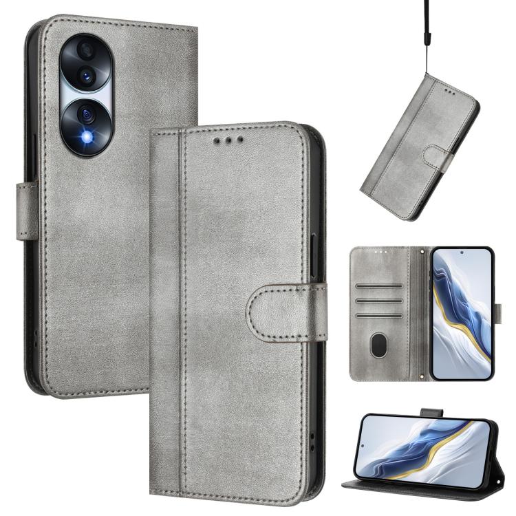 Linien-Spleißschnalle Retro Leder Handyhülle