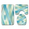 Line Toilet Floor Mat Three-Piece Bathroom 3-Piece Carpet Doormat