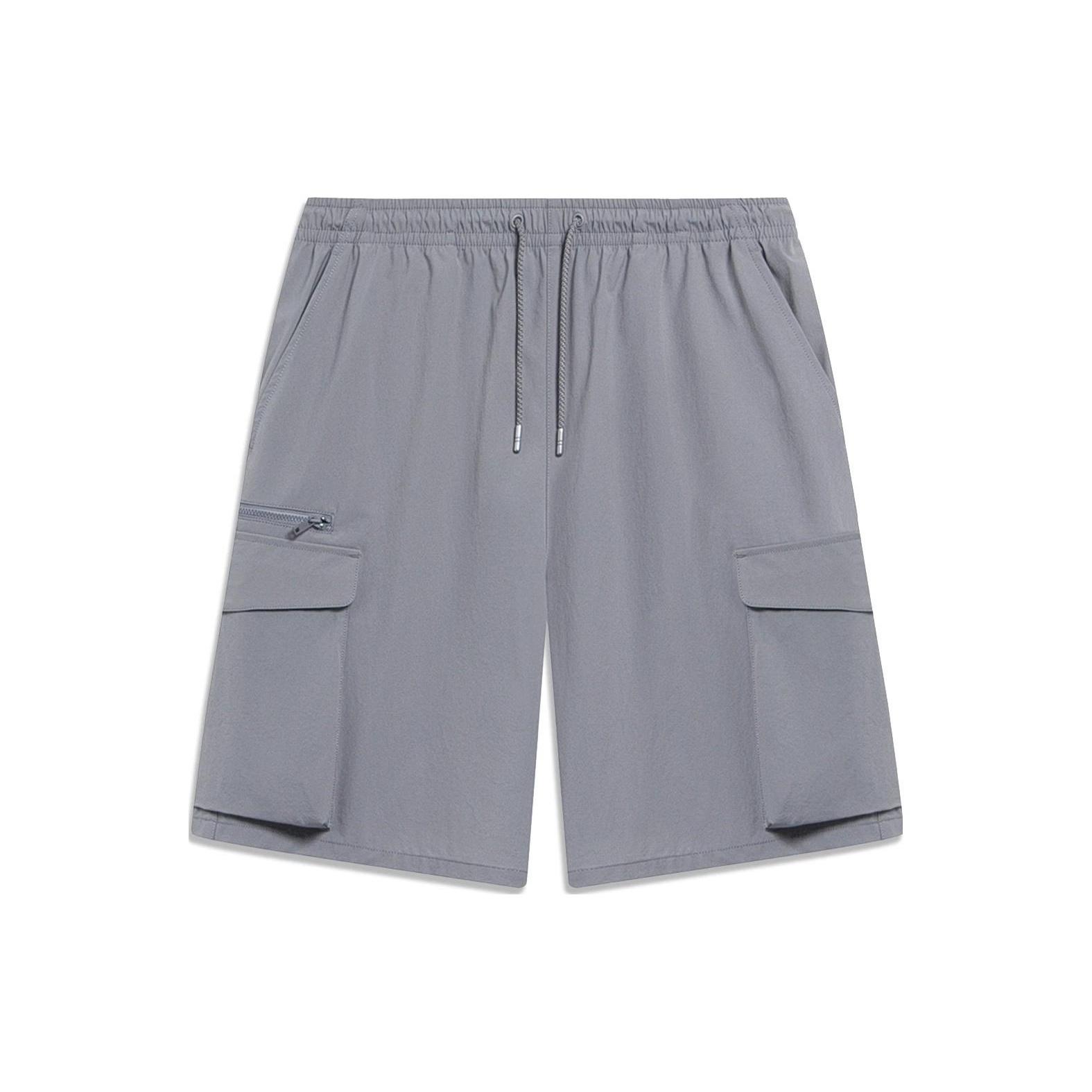 Li-Ning Cargo Shorts Shark Grey Men s AKST071-1 L