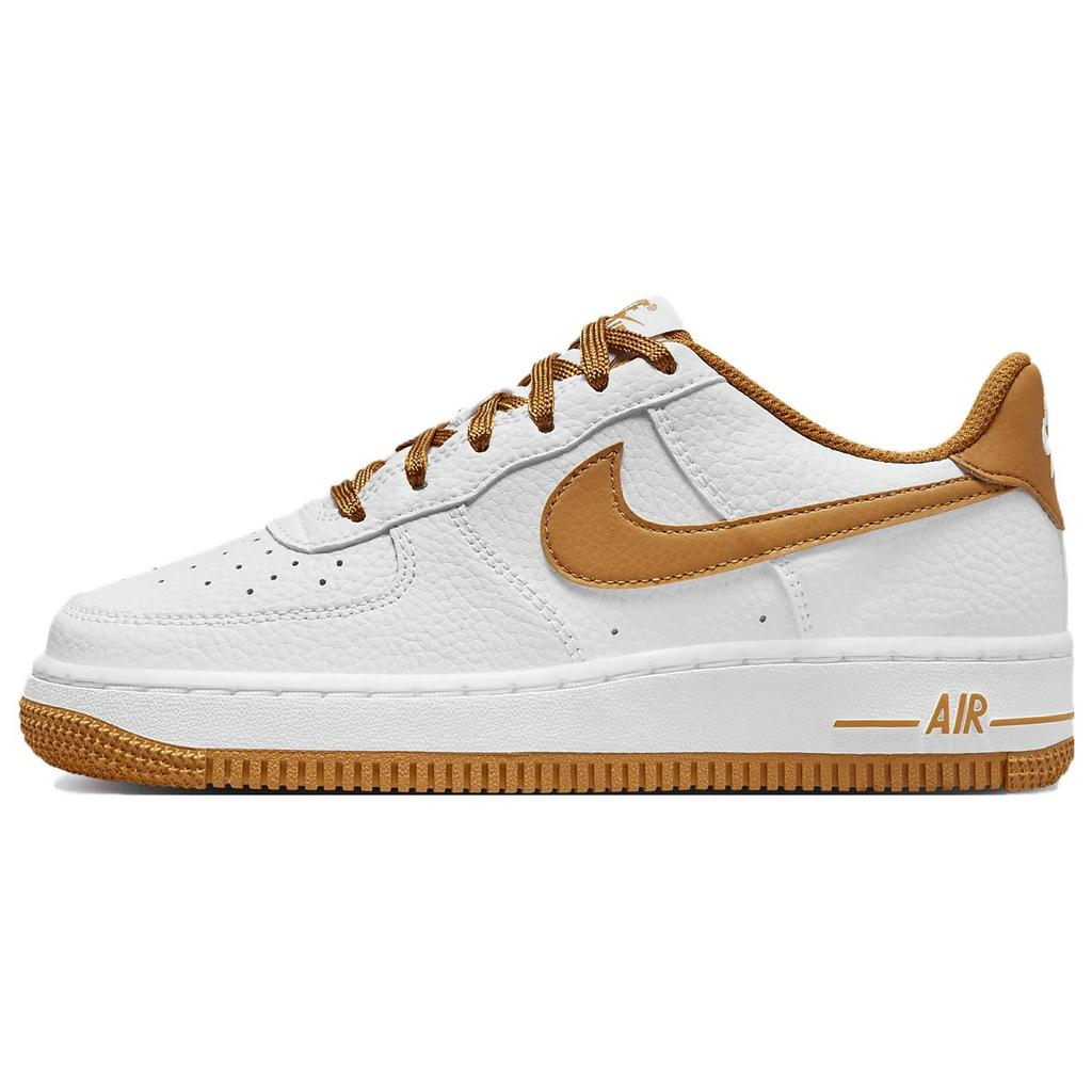 New Nike Air Force 1 GS 'White Desert Ochre' FJ0706-100