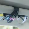 Portable Car Glasses Cases Ticket Card Clamp Car Sun Visor Holder ABS Eyeglasses Auto Accessories