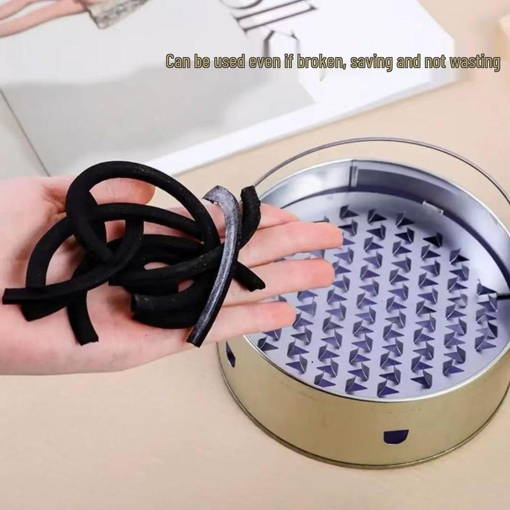 Portable Fireproof Mosquito Coil Holder with Lid and Ash Catcher